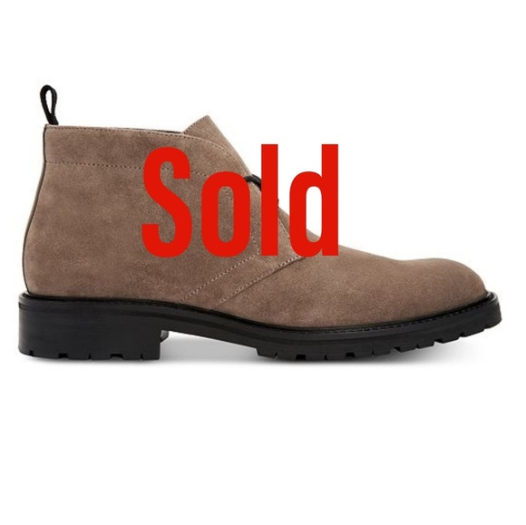 Calvin Klein men's suede chukka boots NEW 9.5 - Picture 1 of 4
